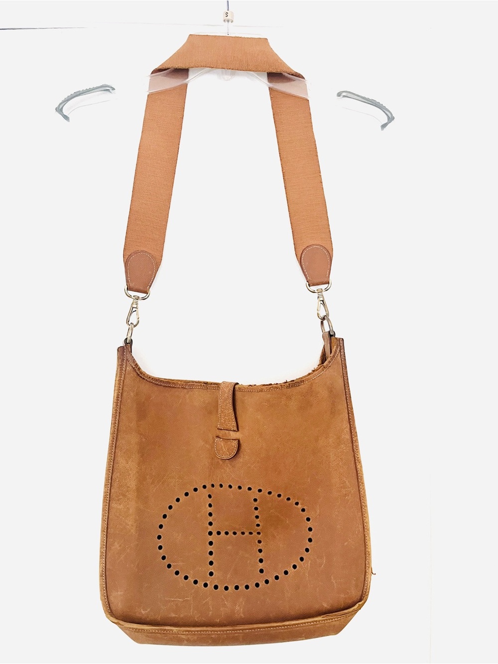 HERMÈS EVELYNE I GM GOLD CLÉMENCE BAG GHW